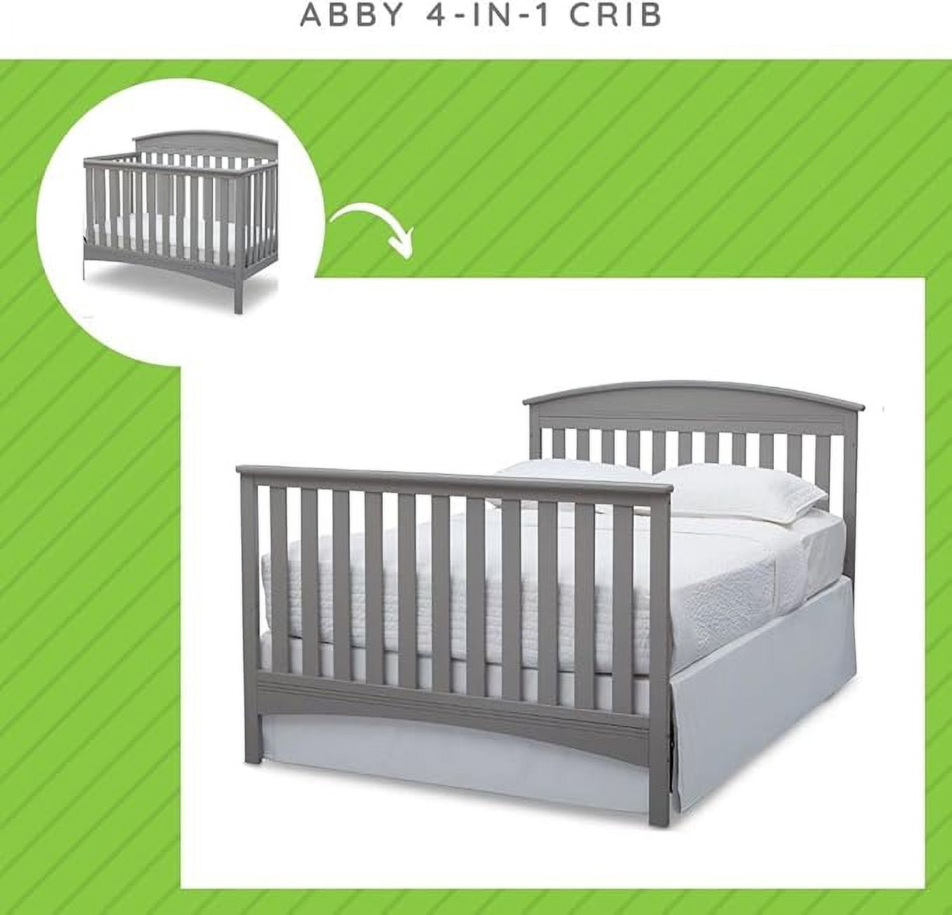 Full-Size Conversion Kit Bed Rails for Abby Crib by Delta Children - #0050 (Grey - 026)