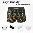 thumbnail image 2 of Mens Underwear Boxer Briefs - Colorful Guitar Comfort Breathable men's boxer briefs with Flex Waistband, 2 of 7