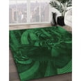 thumbnail image 3 of Ahgly Company Machine Washable Indoor Rectangle Transitional Dark Forest Green Area Rugs, 8' x 12', 3 of 7