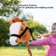 thumbnail image 3 of Juguete De Caballo De Palo De Peluche, Sonido De Relincho, Caballo De Palo De Peluche Con Pilas Para Niños, 3 of 7