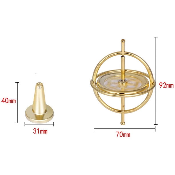 Giroscopio de Metal, juguete de equilibrio antigravedad, juguete de descompresión, juguete para regalo educativo