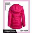 thumbnail image 6 of Steve Madden Girls Puffer Jacket Insulated Quilted Long Length Winter Parka Long Puffer Jacket, 6 of 7
