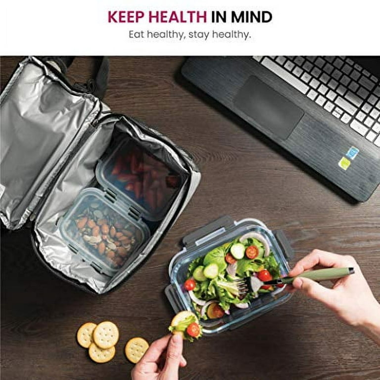  FineDine Glass Meal Prep Food Storage Container