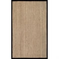 thumbnail image 1 of nuLOOM Elijah Seagrass with Border Black 6' Square Rug, 1 of 10