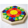 thumbnail image 3 of Cross-border Large Rainbow Building Blocks Children‘s Early Childhood Fun Jigsaw Puzzle Large Disc Variables Puzzle Educational Toys, 3 of 7