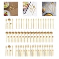 thumbnail image 4 of Peakora 90PCS Gold Dinnerware Set, Gold Flatware Cutlery Set, Stainless Steel Utensils Set for Home Restaurant, 4 of 13