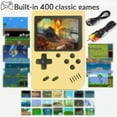thumbnail image 2 of Retro Handheld Play Machine, Mini Arcade Machines Built-in 400 Classical Plays, Play Machine Box Support TV Output, Christmas/Birthday/Thanksgiving/Valentine Gift for Boys Girls and Adults, 2 of 7