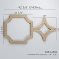 thumbnail image 3 of Ekena Millwork 42 3/8"W x 23 3/8"H x 1/4"T Large Anderson Decorative Fretwork Wood Wall Panels, Red Oak, 3 of 18