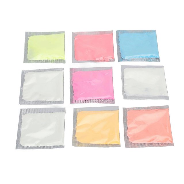 Polvo fluorescente KEWITY resistente al agua 9 paquetes pigmento de paleta de neón