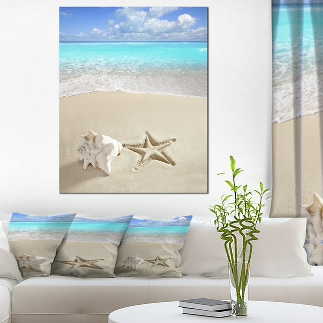 Caribbean Beach Starfish - Beach Photography Canvas Art Print