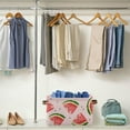 thumbnail image 5 of Watermelon Watercolor Square Storage Basket Storage Bins Canvas Storage Organizer Closet Shelf Organizer for Home Office, 1 Pc, 5 of 7