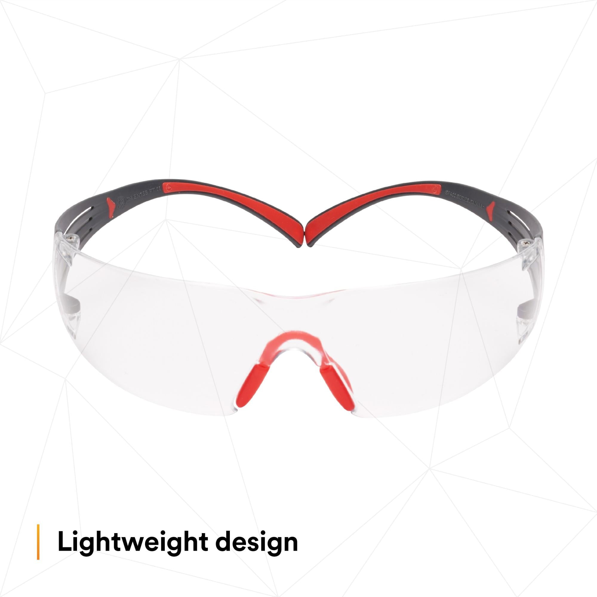 CCS, Safety Glasses, Scotchgard Anti-Fog & Anti-Scratch, Clear Lens, Green Frame, Frameless