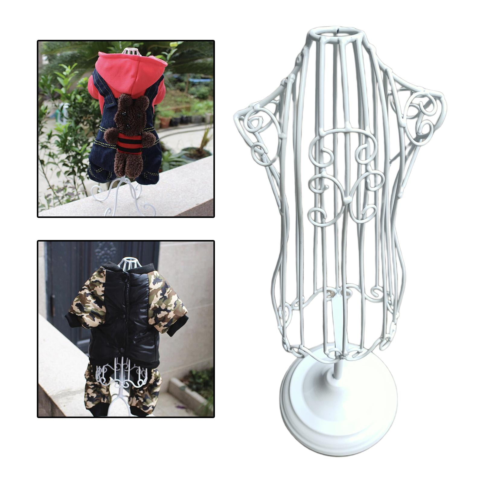Metal Dog Clothes Display Stand Mannequins Pet Display Model Hangers Small