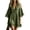 Army Green, variant on Women Boho Lace V‑Neck 3/4 Bell Sleeve Short Mini Dress, Loose Crochet Lace Trim Beach Cover‑Up Dress for Summer Vacation,White,M
