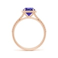 thumbnail image 2 of ANGARA Natural 1.45 ct Tanzanite Twist Rope Split Shank Ring in 14K Rose Gold for Women (Size-7mm) | December Birthstone, Birthday, Anniversary, Jewelry Gift for Women | Natural Tanzanite Ring, 2 of 9