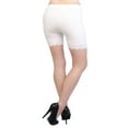 thumbnail image 3 of Vivian's Fashions Legging Shorts - Cotton, Lace Trim, Misses Size (White, S), 3 of 3