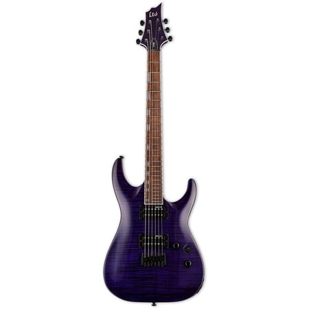 ESP LTD H-200FM Electric Guitar (See Thru Purple)