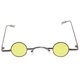 thumbnail image 1 of Small Round Frame Sunglasses Creative Eyeglasses Decorative Party Glasses Beach Eyewear for Men Women (Yellow), 1 of 3