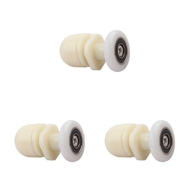 Bewildely Rodillo para puerta de cristal de ducha, 8 piezas, polea de baño, deslizador de rueda, punzón, accesorios de repuesto rodantes para Type1 NO1