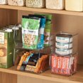 thumbnail image 1 of iDesign Linus Clear Medium BPA-Free Stacking Organizer Bin for Kitchen, Pantry, Office, Bathroom, 6" x 6.25" x 5.25", 1 of 5