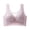 Purple, variant on Gymayou Women Lace Wireless Vest Bra Push Up Lift Support Bralette For Small Bust Wide Strap Mesh V Neck Bras Beige L