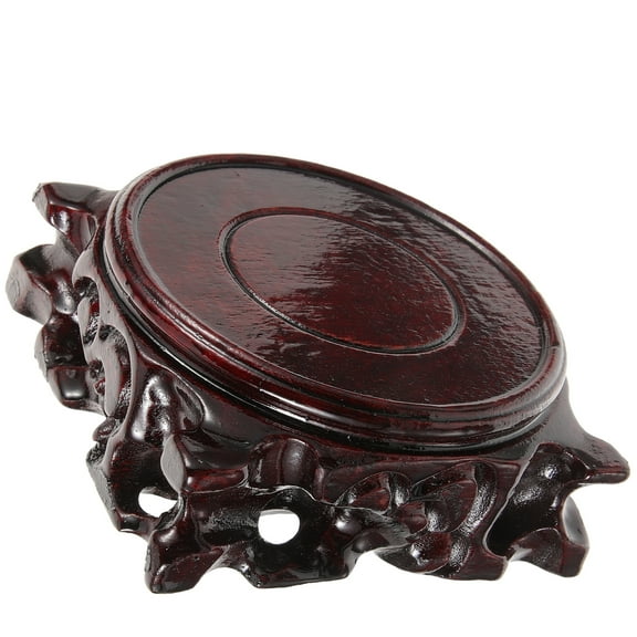 Base Ornament Solid Wood Buddha Statue Bonsai Pedestal