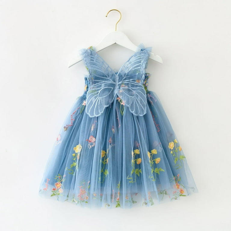 navy blue dress for baby girl Gelikeya Easter Dresses for Toddler Girls Size 5T Fashion Design Girls  Solid Color Summer Dress Skirt Sleeveless Little Princess Dress(Toddlers,  Z06-Blue, 4-5 Years)