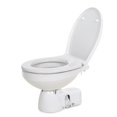thumbnail image 2 of Jabsco Toilet 38045-4192 Quiet Flush E2; Permanent/Rotatable Base/Regular Bowl Size; On-Board Fresh Water Rinse Model; Composite Seat; Touch Sensor Panel Flush Control; Electric Flush; White, 2 of 3