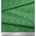 thumbnail image 2 of Soimoi Green Cotton Voile Fabric Talavera Poblana Ethnic Print Fabric by Yard 42 Inch Wide, 2 of 3