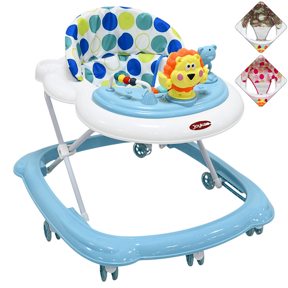 Andadera para Bebé Juguetes León Musical Altura Ajustable Ruedas de Goma Apta desde 6 meses y hasta 12 kg - Azul