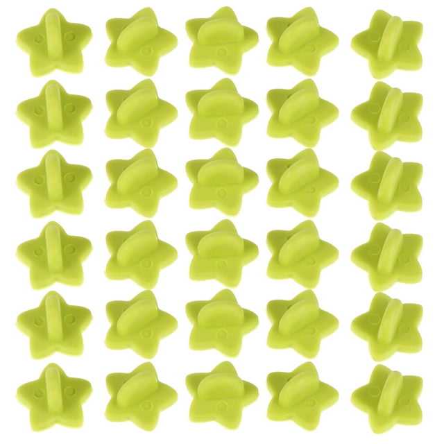 MasteelfCA 100 Pcs Embouts en Caoutchouc en Forme de Broche Pentastar Base de Boucle Accessoires DIY