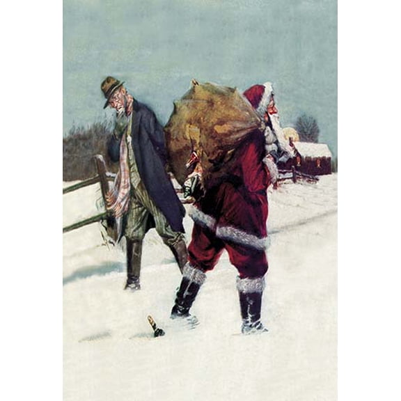 Bootlegging Santa Fine art canvas print (20" x 30")