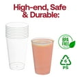 thumbnail image 2 of Smarty 14 oz. Crystal Clear Round Disposable Plastic Party Cups 500ct, 2 of 6