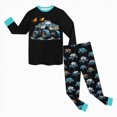 thumbnail image 6 of CAUYDY 5-6T 7-8Y 9-10Y Kid Pajamas Boy Clothing for Children Long Sleeve Shirt Elastic Pants 2Pcs Cute Fall Winter Set Boys Outfits Sizes 6-7 Years,Mint Green, 6 of 6
