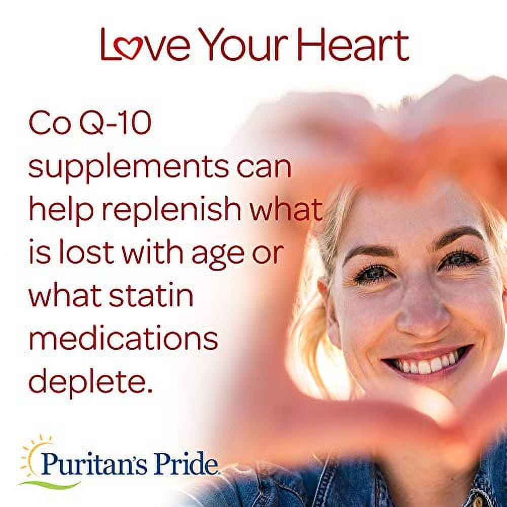 Puritans Pride CoQ10 100mg, Supports Heart Health, 240 Rapid Release Softgels
