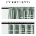 thumbnail image 5 of TOPICK Green Room Darkening Curtains for Bedroom Thermal Insulated Drapes for Living Room Home Office Rod Pocket Curtains Set of 2 Panels Each 30"W x 63"L, 5 of 10