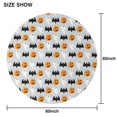 thumbnail image 6 of Halloween Pumpkin Ghost Bat Pattern Round Tablecloth 60"x60",Wrinkle Wipeable Table Cloth for Kitchen Dining Room Picnic Patio Party, 6 of 6
