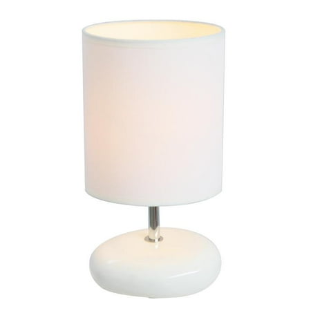Simple Designs Stonies Small Stone Look Table Bedside Lamp