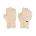 thumbnail image 6 of AuroraX Usb Heated Fingerless Gloves Warm Convertible Knit Beige Winter Gloves Back Of Hand Heating Cold Weather Mittens, 6 of 6