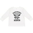 thumbnail image 3 of Inktastic Handpicked for Earth By My Yaya in Heaven with Angel Wings Boys or Girls Long Sleeve Toddler T-Shirt, 3 of 5