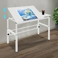 thumbnail image 5 of 47.24*23.62in Floorstanding Adjustable Craft Table Drawing Table Drafting Table Art Desk Artist Drawing Desk, 5 of 20