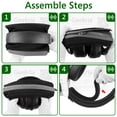 thumbnail image 5 of Geekria Large Hook and Loop Headband Cover and Pad Set,  Replacement Repair Part, (Fits Headphone Headbands 3.5-4.5 cm), Compatible with AKG, JBL, Razer, Sennheiser, Turtle Beach (Velour), 5 of 6