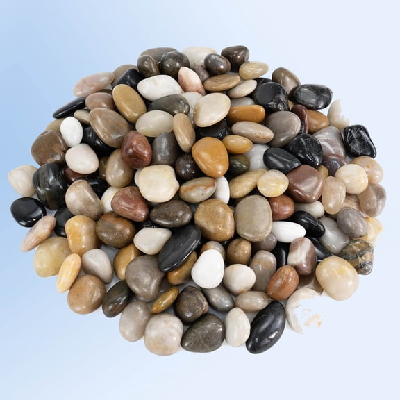 Pebbles for Indoor Plants, Colorful Decorative River Rocks for Planters, Polished Stones for Vase Filler Fish Tank Landscaping Garden