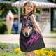 thumbnail image 5 of Fotbe Colorful Wolf Head A Vestido de Dormir para Niñas de 3 a 10 Años, Mangas Cortas, Estilo Princesa, Pijama Camisón con Mangas Voladas-Large, 5 of 6