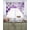 Purple, variant on Blue Morocco Swag Curtains for Living Room/Bedroom Windows, Vintage Graffiti Paint Art Boho Dappled Kitchen Curtains and Valances Set 36 Inch Length, Light Filtering Swags Valance Curtain Panels