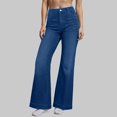 thumbnail image 2 of vigerkar Women's Baggy Jeans High Waisted Jeans Wide Straight Leg Denim Pants Boyfriend Jeans Dark Blue, XXL, 2 of 8