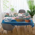 thumbnail image 3 of Yayeee Tablecloths 60" x 120" Rectangle Wrinkle Resistant Party Table Cover, Vibrant Flowers, 3 of 8