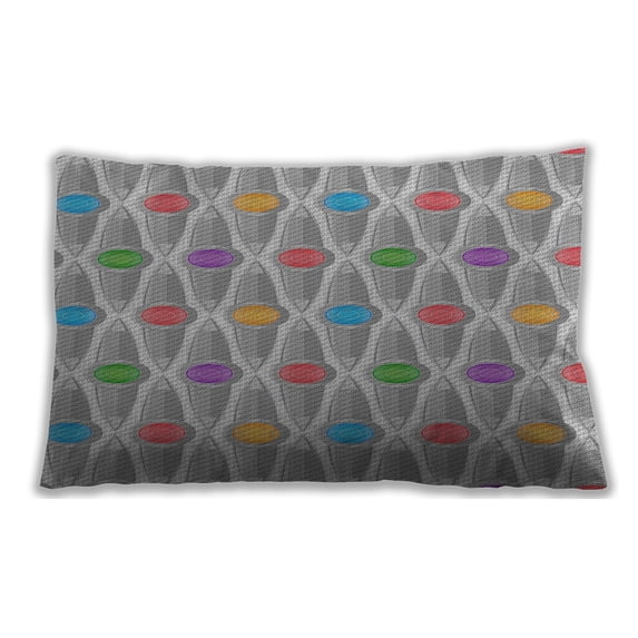 Ahgly Company Outdoor Rectangular Patterned Lumbar Throw Pillow, 13 inch by 19 inch