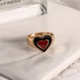 thumbnail image 2 of Fiudx Anillo de Corazón, Joyería de Aleación de Moda, Diseño Unisex Comodo, Forma Redonda Elegante, Regalo de Aniversario de Bodas, Adecuado para Todos, Fácil de Llevar y Guardar., 2 of 2