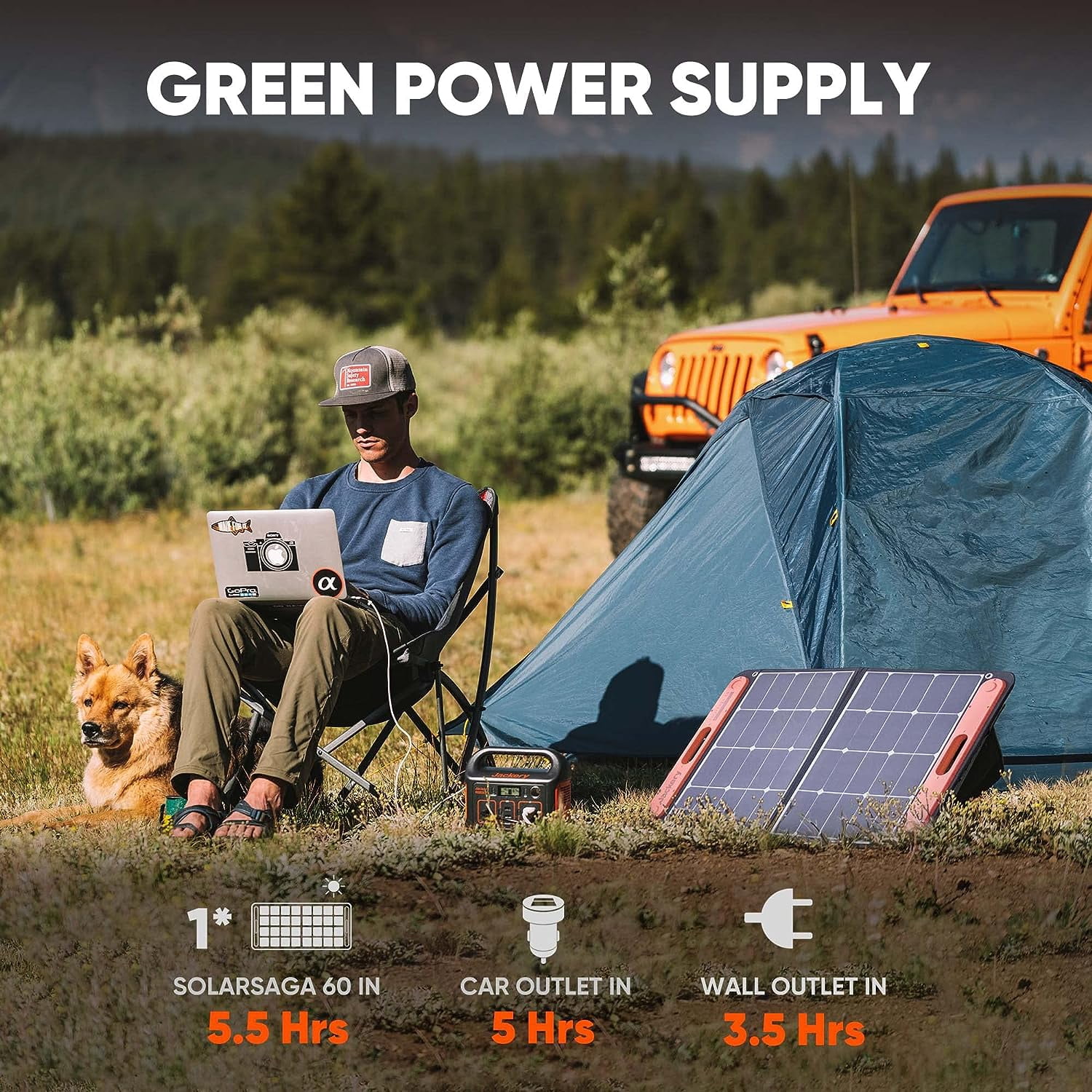 Restored Jackery Portable Power Station Explorer 240, 240Wh Backup Lithium Battery, 110V/200W Pure Sine Wave AC Outlet, Solar Generator for Outdoors Camping Travel Hunting Emergency (Refurbished)